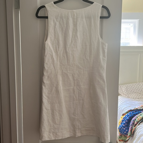 Abercrombie Linen Blend Wide Strap Mini Dress - Picture 3 of 5